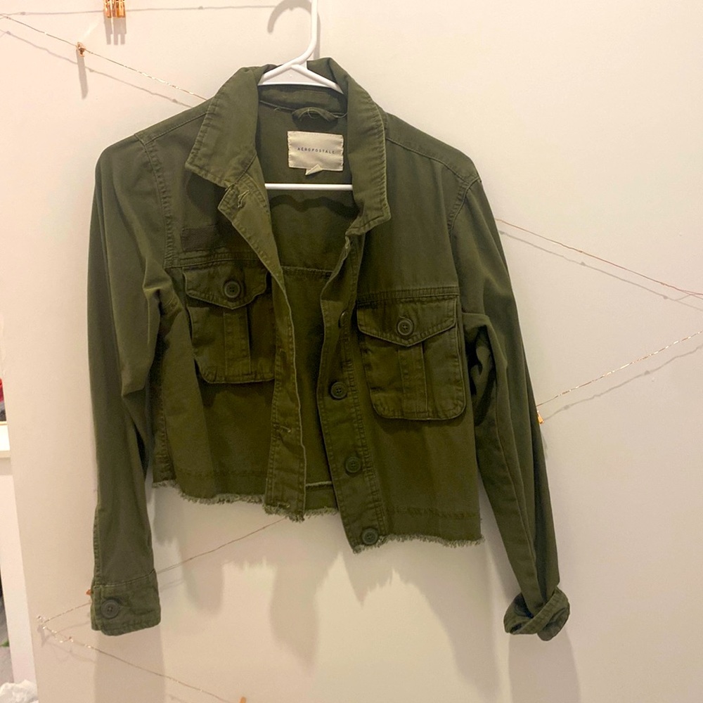 Girls Aeropostale green jacket